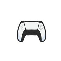 game stick controller in outline flat design. vector