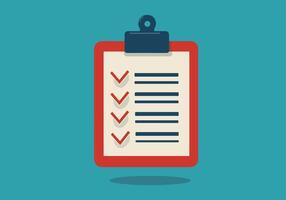 clipboard with a checklist, symbolizing tasks vector