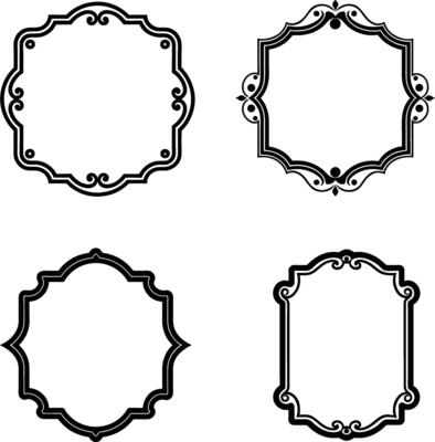 Decorative Frame Illustration Set