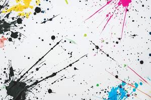 Vibrant color multicolor splashed background vector