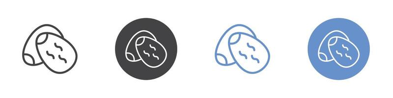 Dates icon Flat set in black and white color vector
