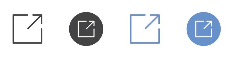 Share icon set Flat set in black and white color vector