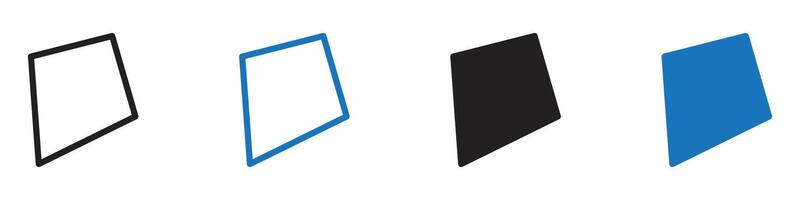 Kite icon set outline vector