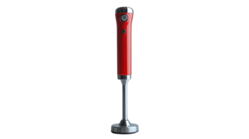 Red Immersion Blender with Transparent Background, a Versatile Kitchen Tool for Smoothies, Soups, and Dips png