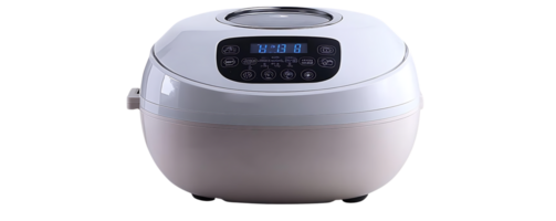 Multifunctional Rice Cooker with Transparent Background, Digital Display, and Easy Operation for Delicious Meals png