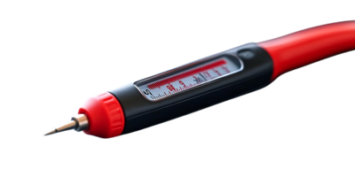 Precise Measurement with a Transparent Background Red and Black Torque Wrench png
