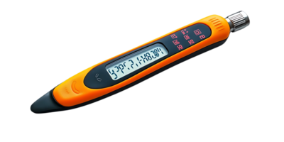 Digital Tire Pressure Gauge with LCD Display and Transparent Background for Accurate Readings png