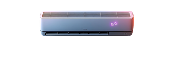 Smart AC Unit with Transparent Background, Modern Design and a Clean Look png