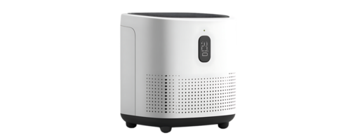 Modern White Air Purifier with Transparent Background and Sleek Design png