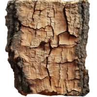 gebarsten schors structuur met een transparant achtergrond, natuurlijk bruin en grijs tonen, geïsoleerd hout oppervlak, rustiek boom schors met een glad af hebben png