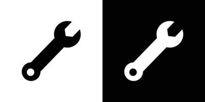 Wrench icon Flat fill set collection vector