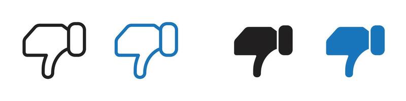 Thumbs down icon vector