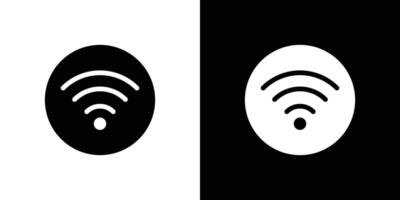 Wifi icon Flat fill set collection vector