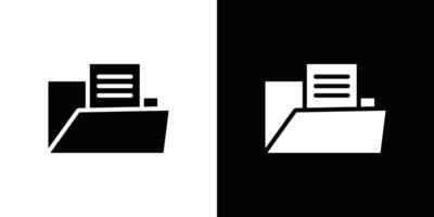 Archive folders icon Flat fill set collection vector