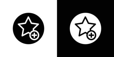 Add to favorite icon Flat fill set collection vector