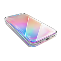 Clear Phone Case with Iridescent Back for Maximum Protection and Style with a Transparent Background png