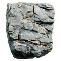 Gray Rock with Transparent Background, Ideal for 3D Modeling and Game Development png