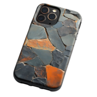 iPhone Case with a Stone Mosaic Design Featuring a Transparent Background png