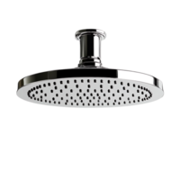 Chrome Shower Head with Transparent Background, Rain Shower Head for Bathroom with Transparent Background, Modern Shower Head Design with Transparent Background png