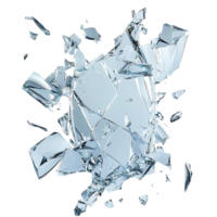 Shattered Glass Fragments Create a Transparent Background, A Stunning Display of Broken Glass with Dramatic Lighting png