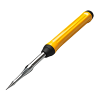 Yellow Handled Tool with a Sharp Point on a Transparent Background png
