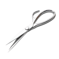Sharp Silver Scissors with a Transparent Background png