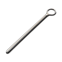 Stainless Steel Rod with Loop Handle, Transparent Background Design png