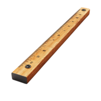 Wooden Ruler with Transparent Background, Measuring Tool with Clear Background,  Wooden Ruler Isolated,  Measuring Stick with Transparent Background png