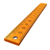 Orange Ruler with Transparent Background Measurement Tool for Accuracy and Precision png