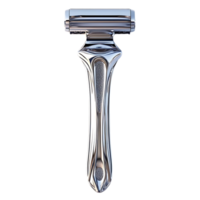 Shiny Chrome Razor Shaves Smoothly with a Transparent Background png