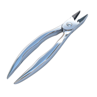 Shiny Silver Pliers with a Transparent Background, Perfect for Crafting and DIY Projects png