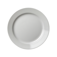 Empty White Plate with a Transparent Background for Mockup Design and Food Photography png