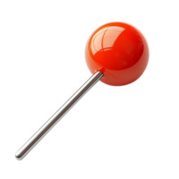 Red Pushpin with Transparent Background, A Simple and Clean Design Element for Presentations and Graphics png