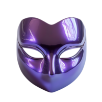 Purple Venetian Mask with Transparent Background, Shimmering and Mysterious with a Hint of Elegance png