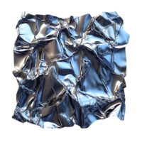 Crinkled Aluminum Foil with a Transparent Background, Perfect for Design Projects,  Offering a Unique and Textured Look png