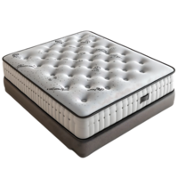 Luxury Mattress with a Transparent Background, Featuring a Plush Top and a Supportive Core, Perfect for a Comfortable Night's Sleep. png