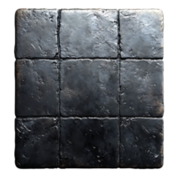 Black Metal Tile Background with Seamless Pattern, Ideal for Design Projects png