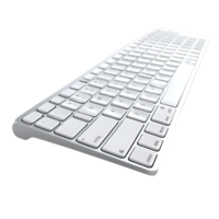 Wireless Keyboard with a Transparent Background, Modern Design, Sleek, and Minimalist for Mac and PC png