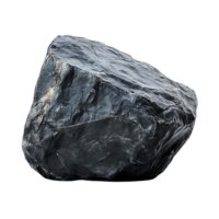 Large Grey Rock with a Transparent Background, Isolated Stone Element for Design, Nature Texture, Realistic 3D Model png