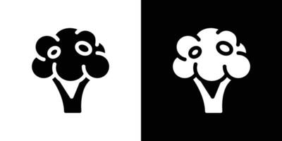 broccoli icon Flat fill set collection vector