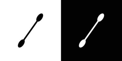 Cotton buds icon Flat fill set collection vector