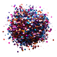Sparkling Glitter Explosion with a Transparent Background, a Festive Burst of Colors and Shimmer png