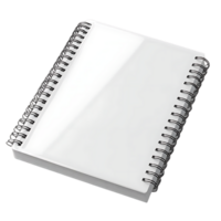 Blank Spiral Notebook with Transparent Background, Ideal for Mockups and Designs png