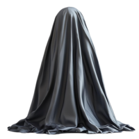 The Enigma of a Hidden Form, Draped in Grey, a Mystery Unveiled, Transparent Background png