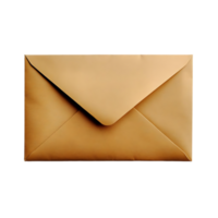 A Brown Envelope with a Transparent Background, Ready to be Sealed and Sent, a Blank Canvas for Your Imagination png