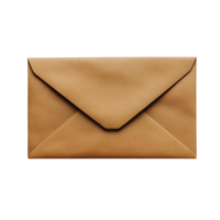Brown Envelope with a Transparent Background, a Simple and Elegant Design png