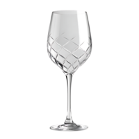 Elegant Diamond-Cut Wine Glass with a Transparent Background, Perfect for Serving Red Wine or White Wine, Adds a Touch of Sophistication to Any Table Setting png