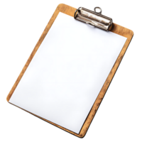 Blank Clipboard with Transparent Background Mockup for Design Presentations png
