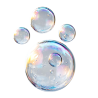 transparente antecedentes burbujas con iridiscente brillar y minúsculo burbujas adentro. png
