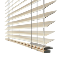 Cream-Colored Venetian Blinds with a Transparent Background for Modern Interiors png
